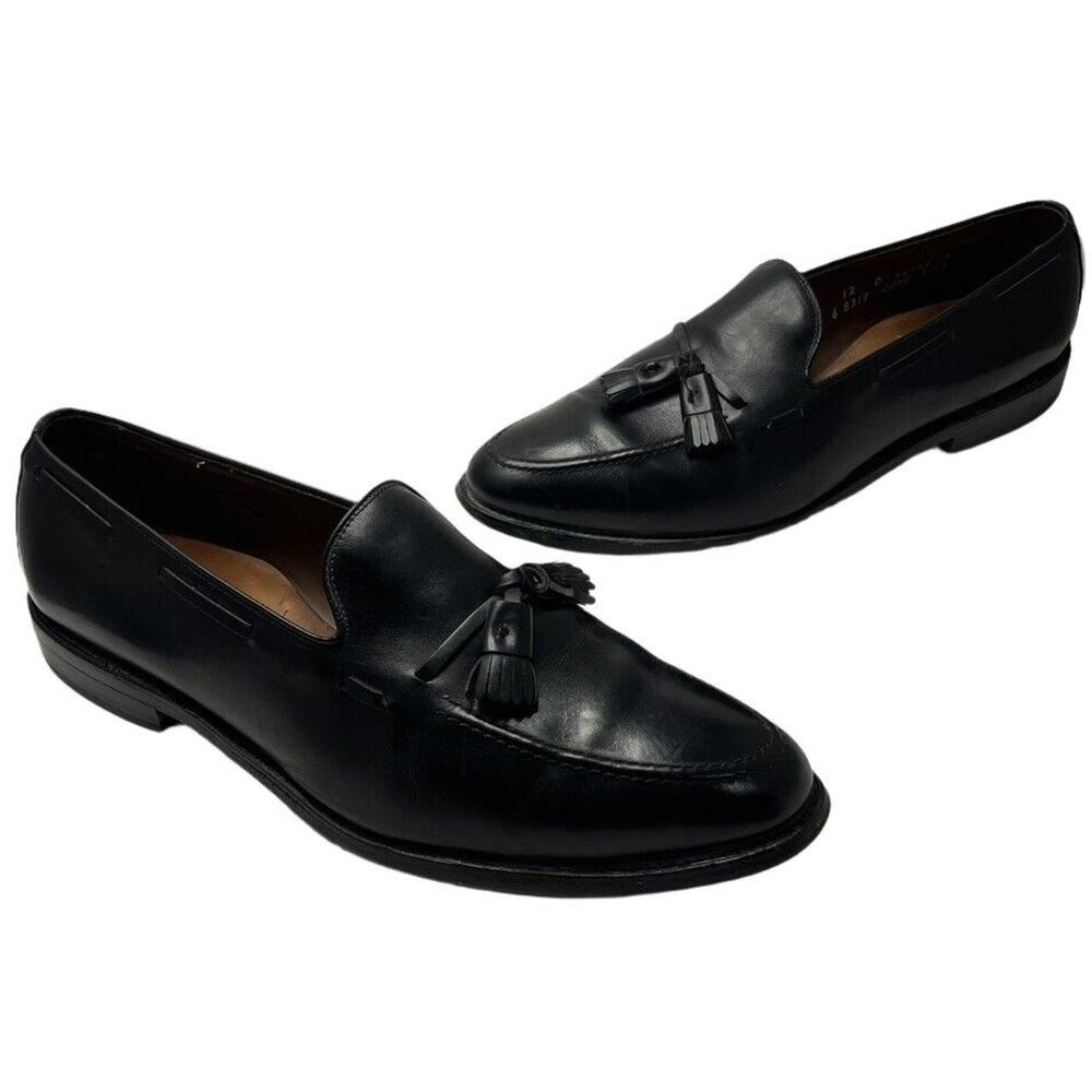 Allen Edmonds Shoes Men’s 12 C Black Grayson Tassel Loafers Leather Dress USA